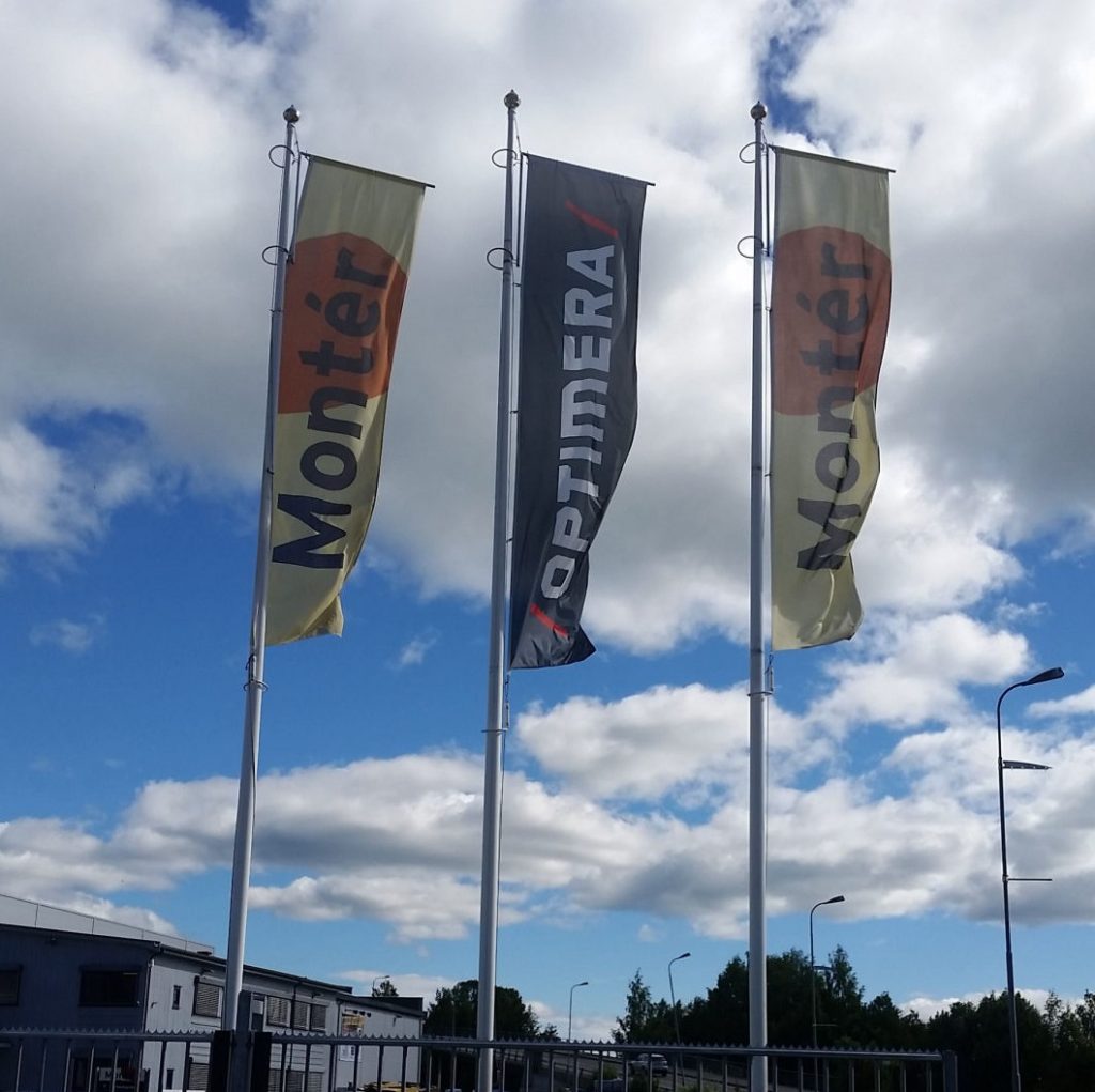reklameflagg, logoflagg, windtracker